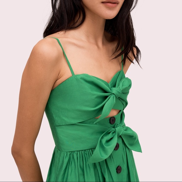 NWOT Kate Spade Desert Palm tie-front dress - Picture 2 of 10